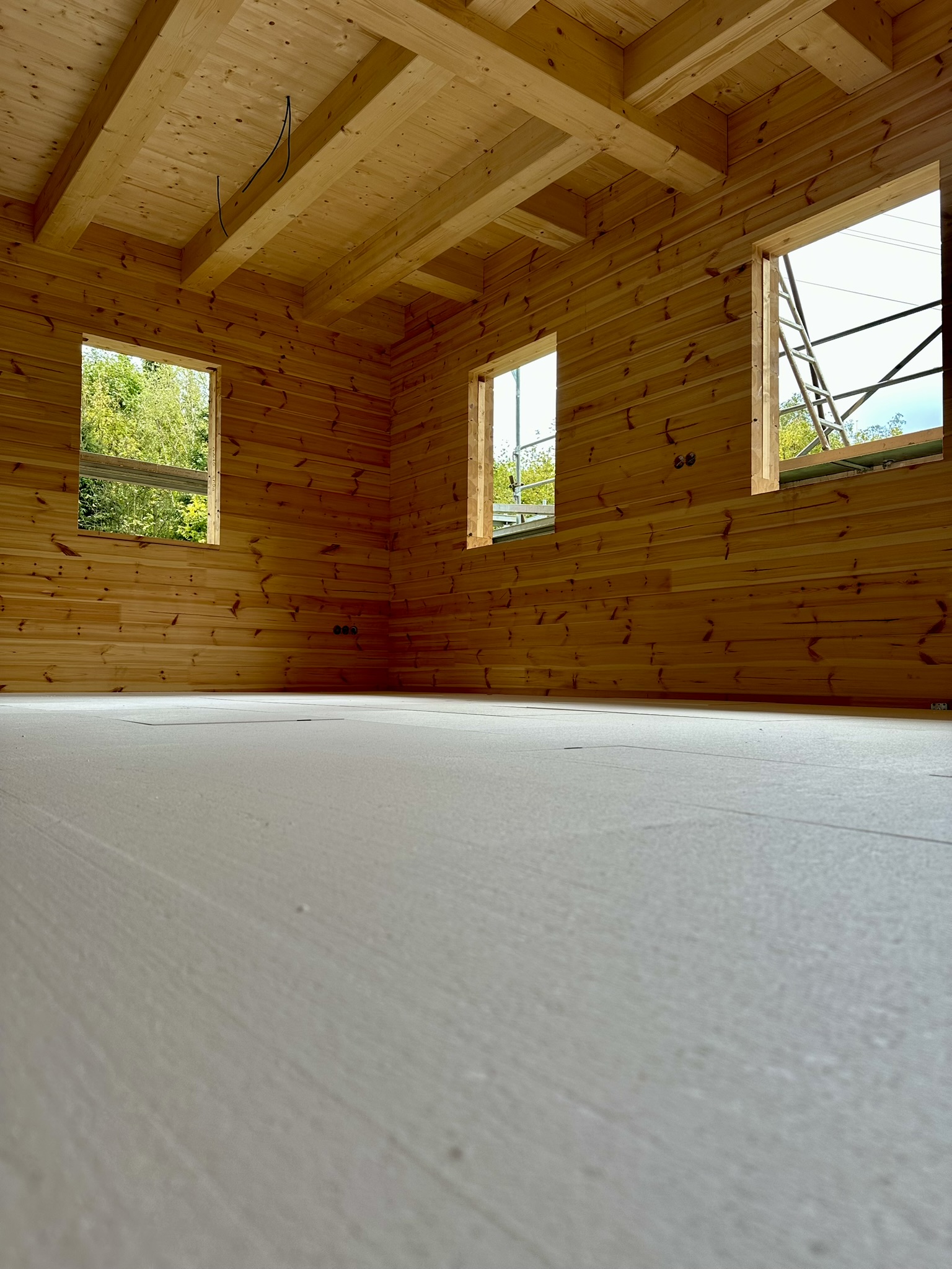 Realizace pokládky polystyrenu